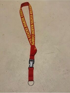 United States Marine Corps Red & Yellow Lanyard